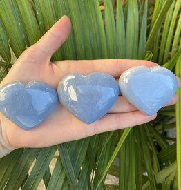 Angelite Heart - Polished Stone