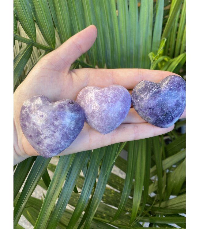 Lepidolite Heart, Size Small [75-99gr]