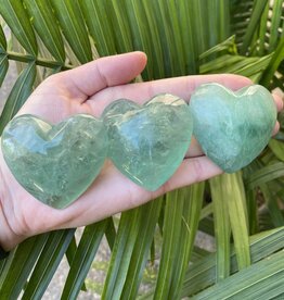 Green Fluorite Heart, Size Medium [100-124gr]