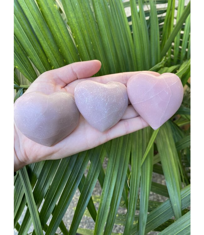 Pink Opal Heart, Size Medium [100-124gr]
