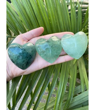 Green Fluorite Heart, Size Large [125-149gr]