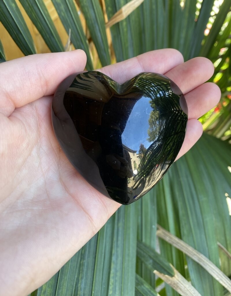 Black Obsidian Heart, Size X-Large [150-174gr]