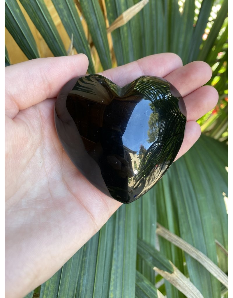 Black Obsidian Heart, Size X-Large [150-174gr]