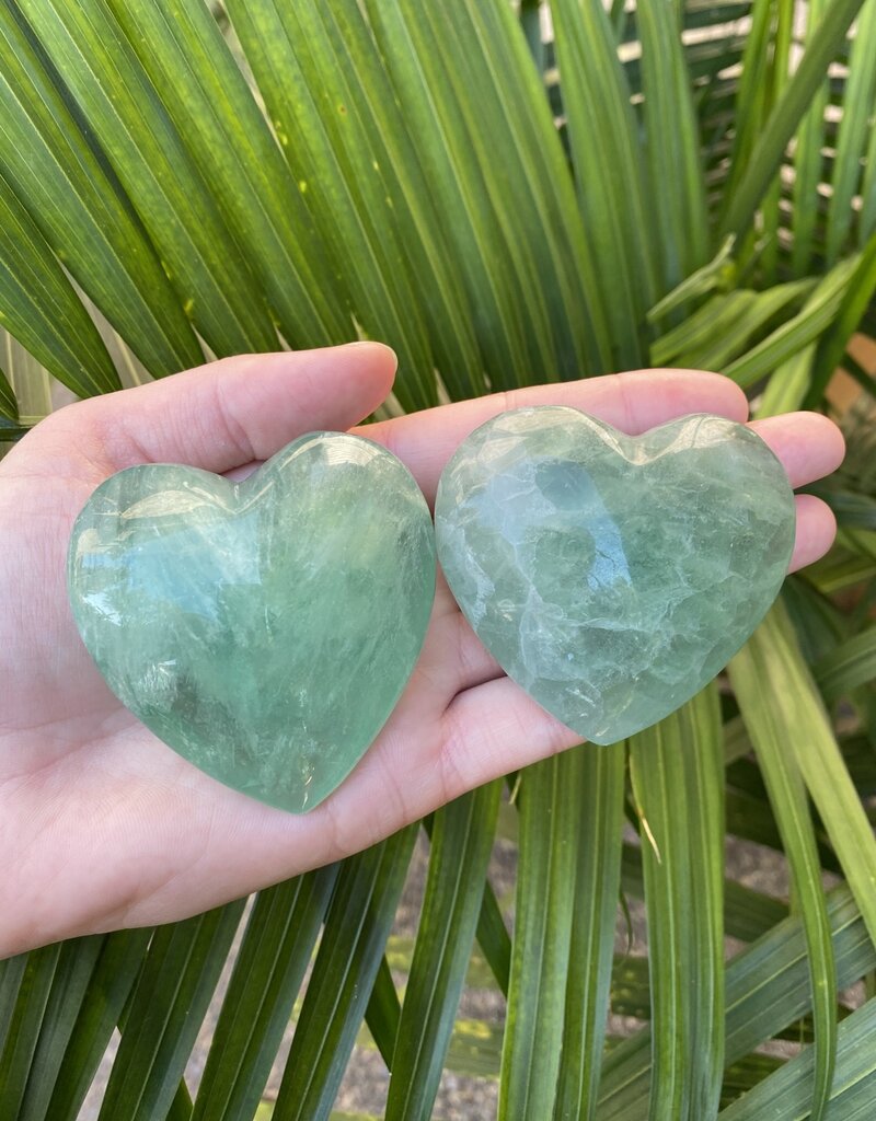Green Fluorite Heart, Size X-Large [150-174gr]