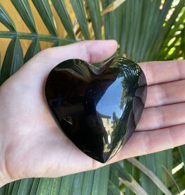 Black Obsidian Heart, Size XX-Large [175-199gr]
