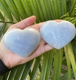 Blue Calcite Heart, Size Jumbo-Plus [225-249gr]