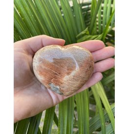 Peach Moonstone Heart, Size Jumbo-Plus [225-249gr] *disc.*
