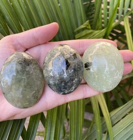 Prehnite Palm Stone, Size Small [75-99gr]