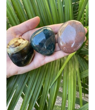 Ocean Jasper Palm Stone, Size Small [75-99gr]