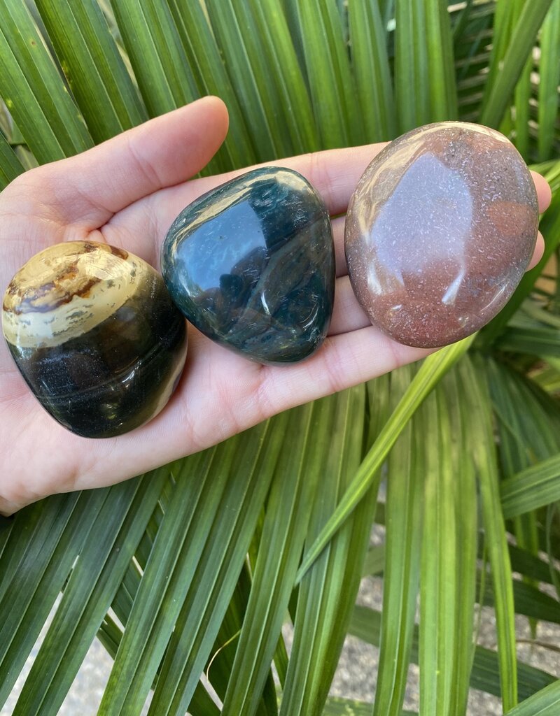 Ocean Jasper Palm Stone, Size Small [75-99gr]