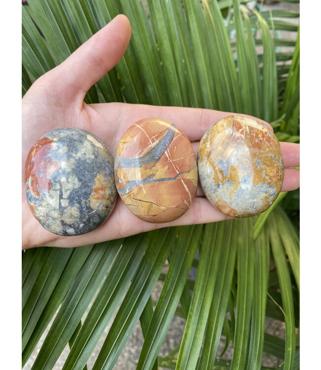 Maligano Jasper Palm Stone, Size Medium [100-124gr] *disc.*