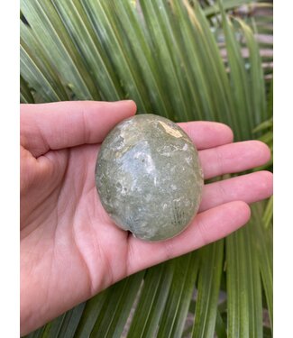 Prehnite Palm Stone, Size Large [125-149gr]