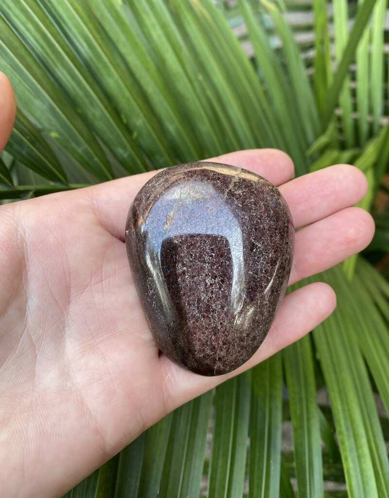 Garnet Palm Stone, Size Large [125-149gr]