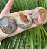 Polychrome Jasper Palm Stone, Size Large [125-149gr]