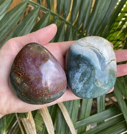 Ocean Jasper Palm Stone, Size XX-Large [175-199gr]