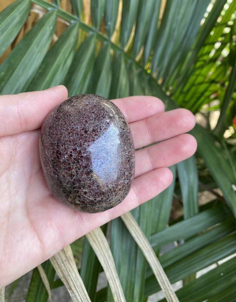 Garnet Palm Stone, Size Jumbo [200-224gr]