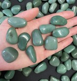 Green Aventurine Tumbled Stones, Polished Green Aventurine, Grade A; 4 sizes available, purchase individual or bulk