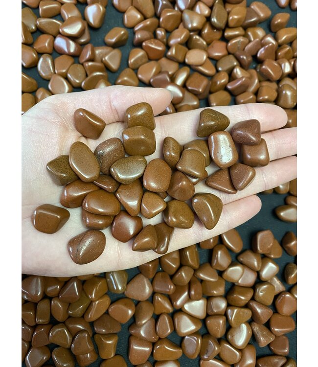 Red Jasper Tumbled Stones, Polished Red Jasper, Grade A; 4 sizes available, purchase individual or bulk