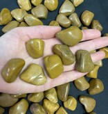 Yellow Jasper Tumbled Stones, Polished Yellow Jasper, Grade A; 4 sizes available, purchase individual or bulk