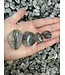 Tourmalinated Quartz Tumbled Stones, Polished Tourmalinated Quartz, Grade A; 4 sizes available, purchase individual or bulk