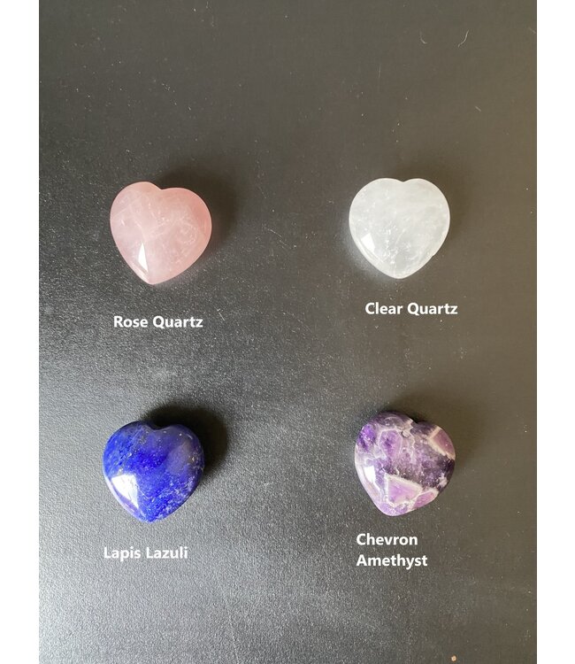 Mini Hearts, Baby Hearts, 32 Stone Types Available, choose your stone type