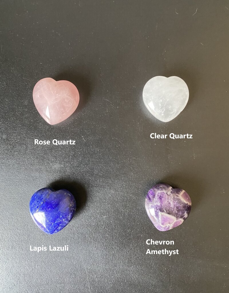Mini Hearts, Baby Hearts, 32 Stone Types Available, choose your stone type