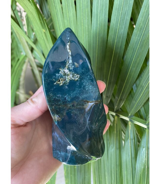 Moss Agate Flame 7, 469gr *disc.*