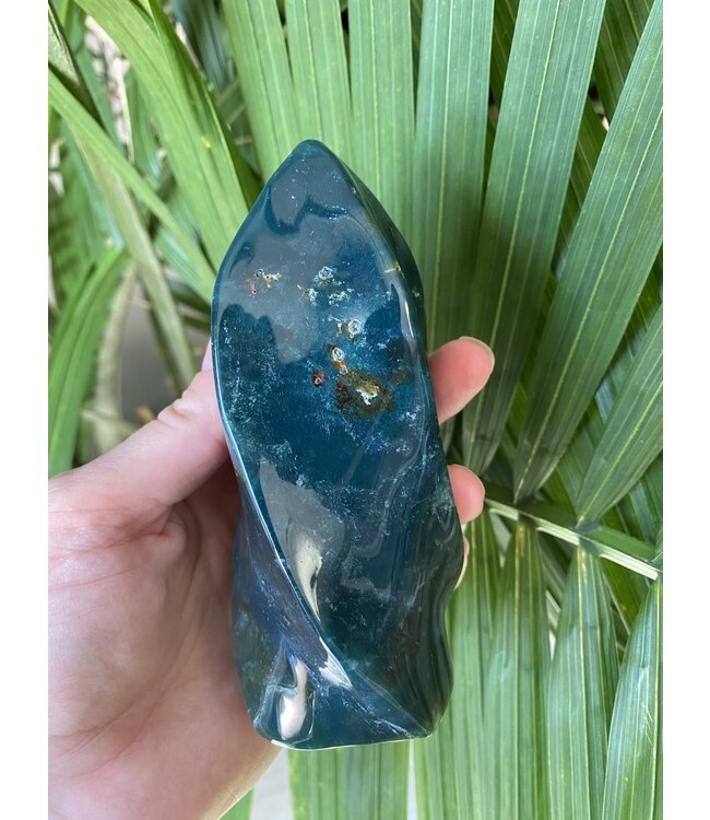 Moss Agate Flame 7, 469gr *disc.*