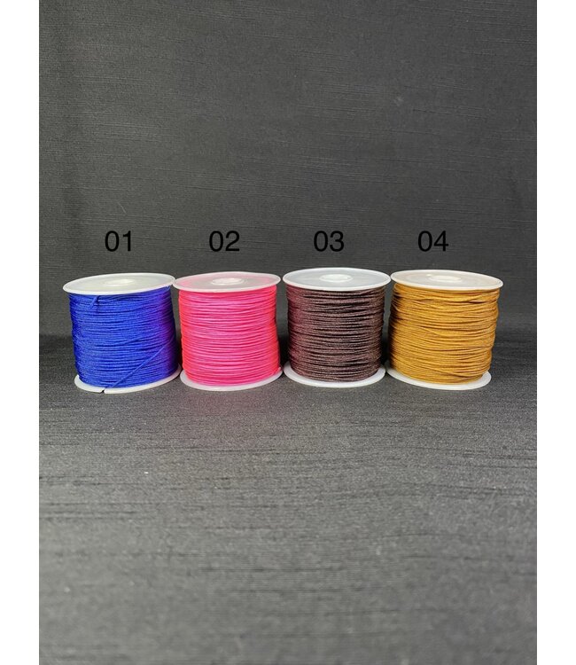 Mala Thread/Cord - 29 Colours - 0.8mm 45MR Roll