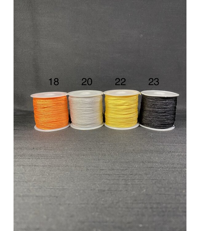Mala Thread/Cord - 29 Colours - 0.8mm 45MR Roll