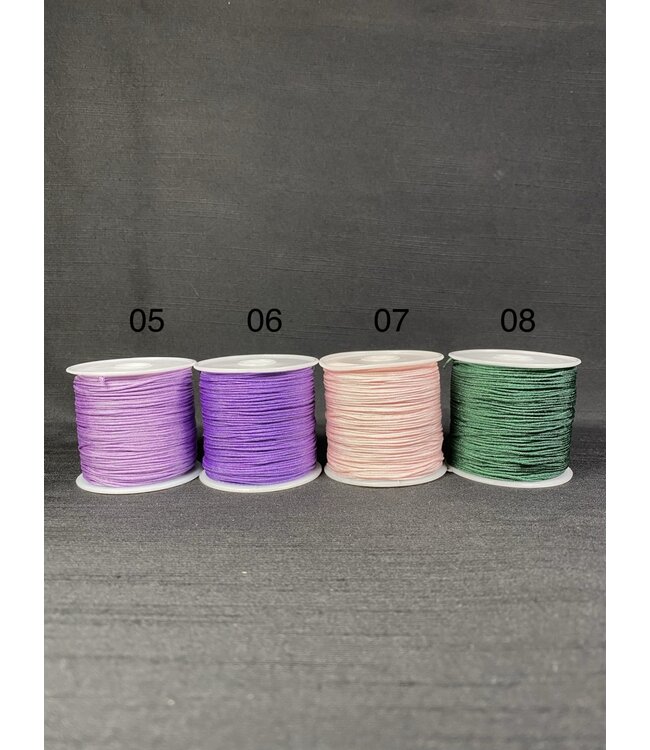 Mala Thread/Cord - 29 Colours - 0.8mm 45MR Roll