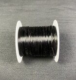 Elastic Fiber Thread Black/White 0.8mm Cord 10mr Roll