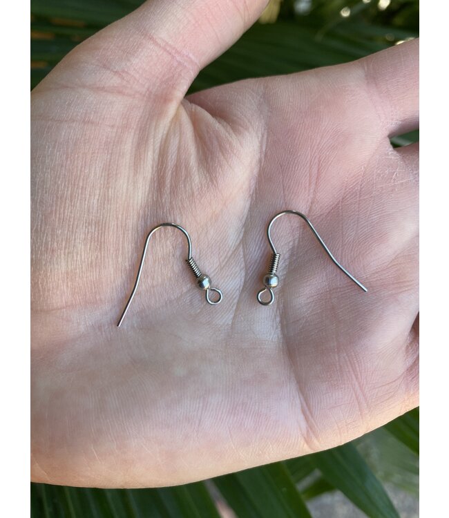 Earring Hooks Stainless Steel Earrings, Gold OR Silver,19.5mm x 18mm 5 Sets