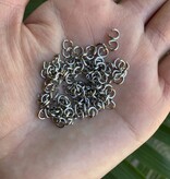 Stainless Steel Jump Rings - Gold Silver Rose Gold Unsoldered 5mm x 0.8mm 10gr/50gr Pack