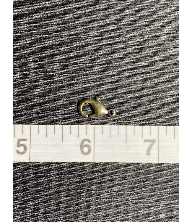 Antique Brass Lobster Claw 15mm x 8mm 5pk/25pk/50pk