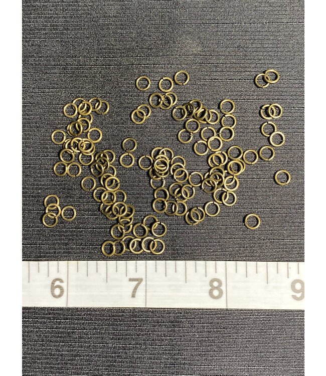 Antique Brass Jump Ring Unsoldered 5mm x 0.8mm 50gr/100gr bags