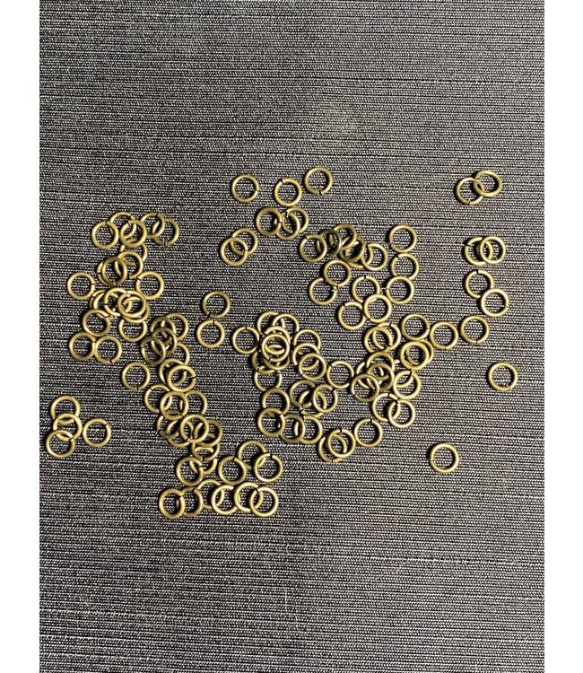 Antique Brass Jump Ring Unsoldered 5mm x 0.8mm 50gr/100gr bags