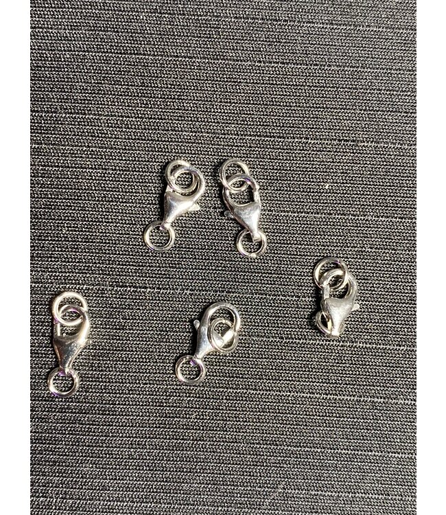 Sterling Silver Lobster Claw/Clasp 9mm x 6mm 5/25/50 Pack