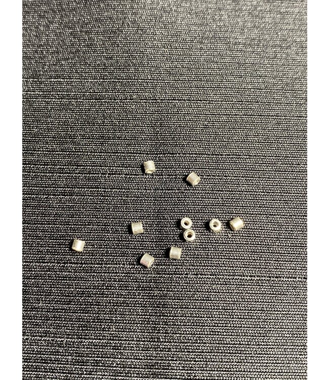 Sterling Silver Tube Clamp/ Crimp Tube 2mm x 2mm 50 Pack