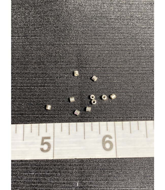 Sterling Silver Tube Clamp/ Crimp Tube 2mm x 2mm 50 Pack