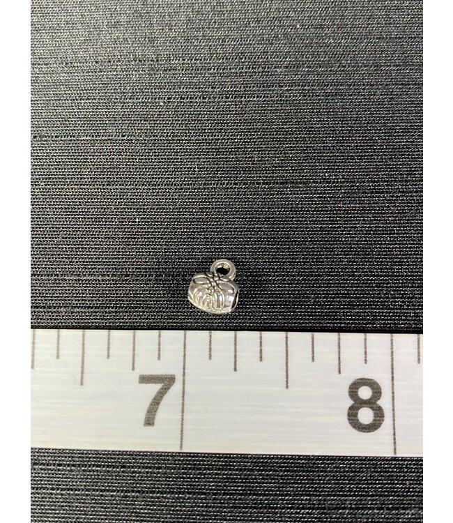 Flower Pattern Bail Beads Antique Silver 7x7mm 50 Pack *disc.*