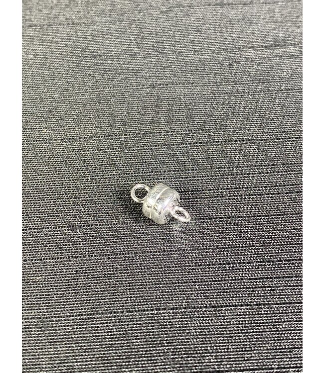 Silver Magnetic Clasp - Allergen Free Brass - 11mm x 6mm 10 Set