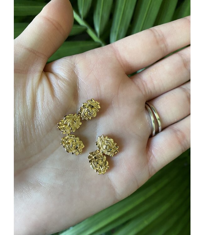 Lotus Spacer High Quality Gold Plated 12mm x 9mm x 4mm 5 Pack