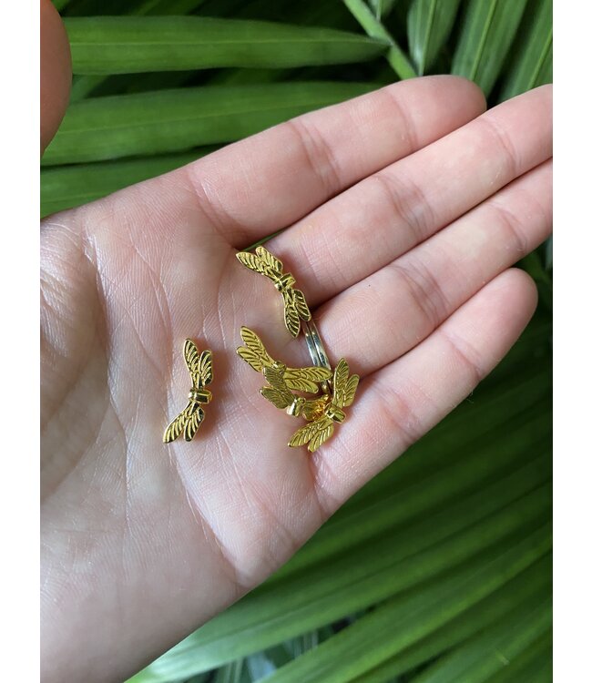 Dragonfly Spacer - 3 Colours - 7mm x 19mm x 2.5mm 5 pack *disc.*