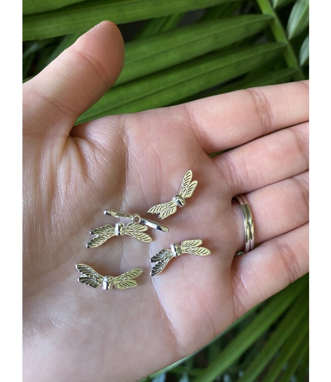 Dragonfly Spacer - 3 Colours - 7mm x 19mm x 2.5mm 5 pack *disc.*