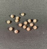 Round Pave Beads - Rose Gold 6mm 8mm 5 Pack