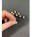 Round Pave Beads - Gold 6mm 8mm 5 Pack