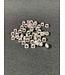 Cubic Zirconia Beading Spacer, Grade A - 4 Colours - 7mm x 3mm 5 Pack