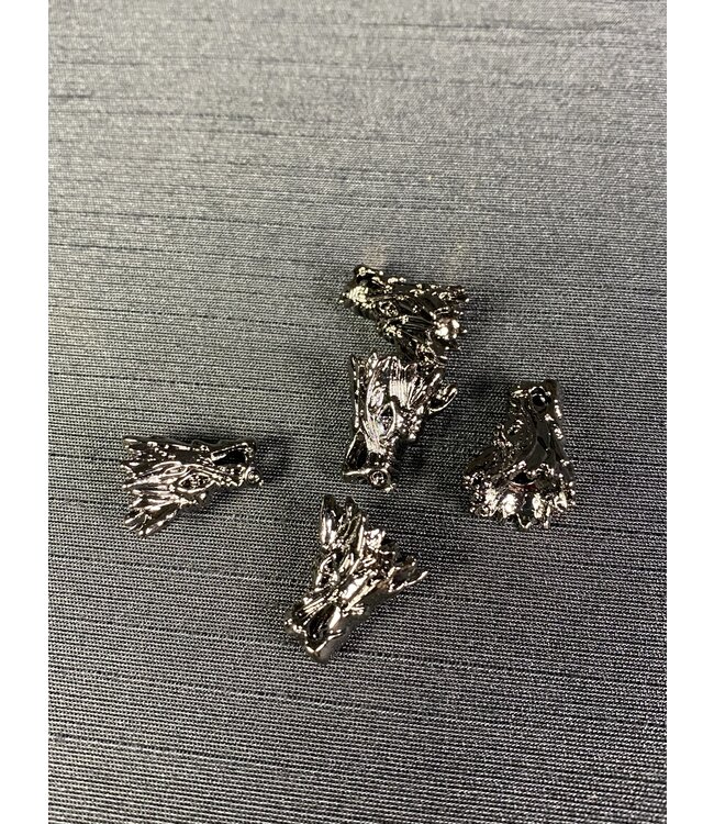 Dragon Head Spacer - 6 colours - 17mmx11mmx11mm 5 pack