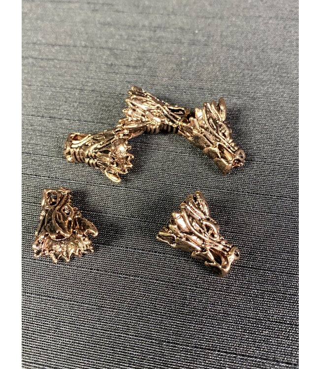 Dragon Head Spacer - 6 colours - 17mmx11mmx11mm 5 pack